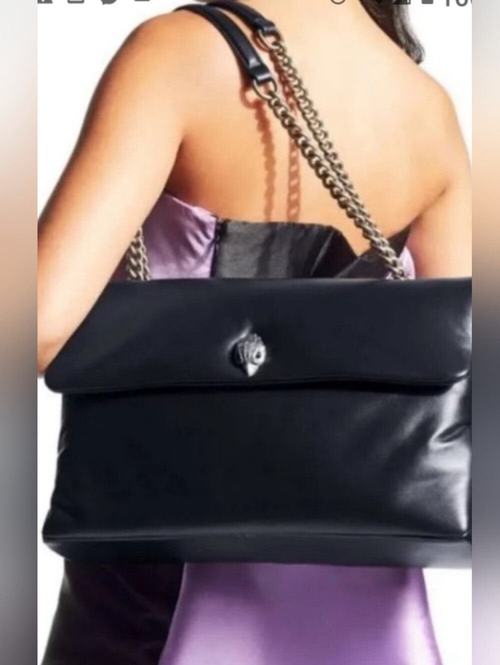 Kurt Geiger BIG Black Eagle Tote Bag